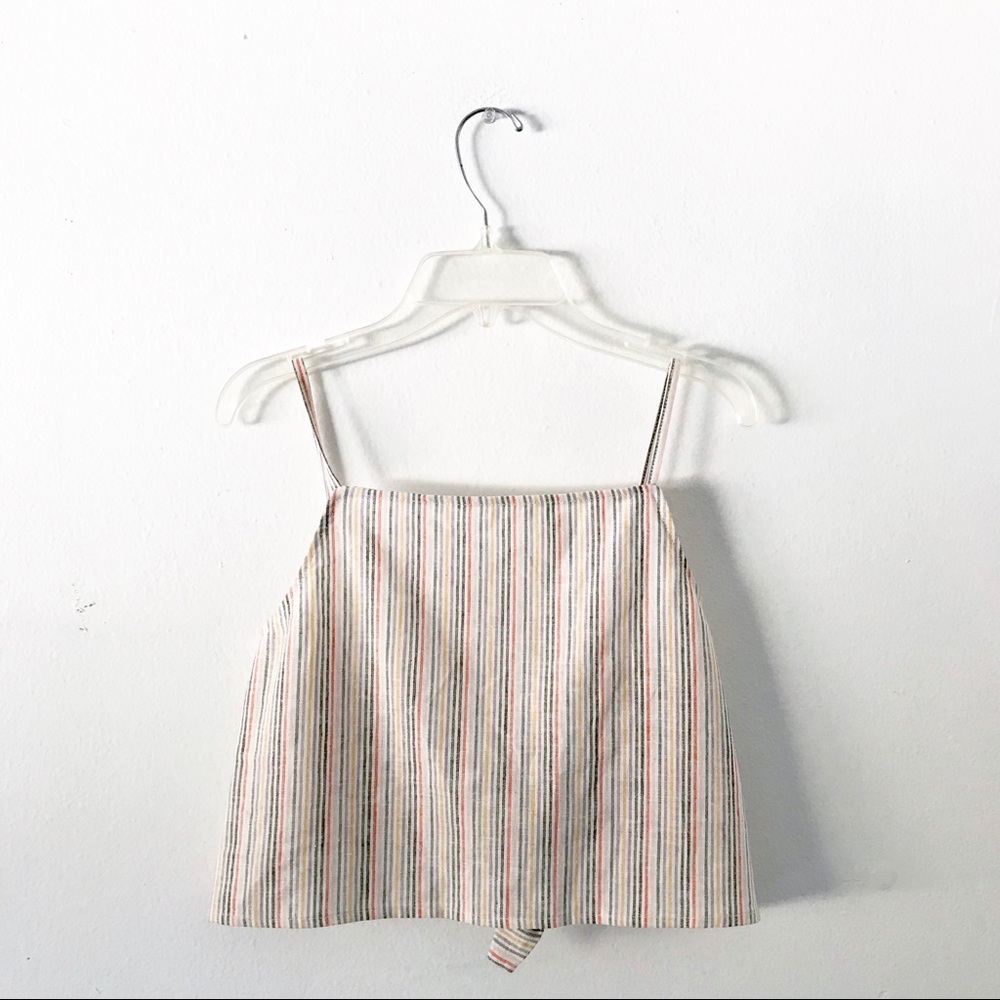 Striped Multicolor Crop Top - Picture 3 of 8